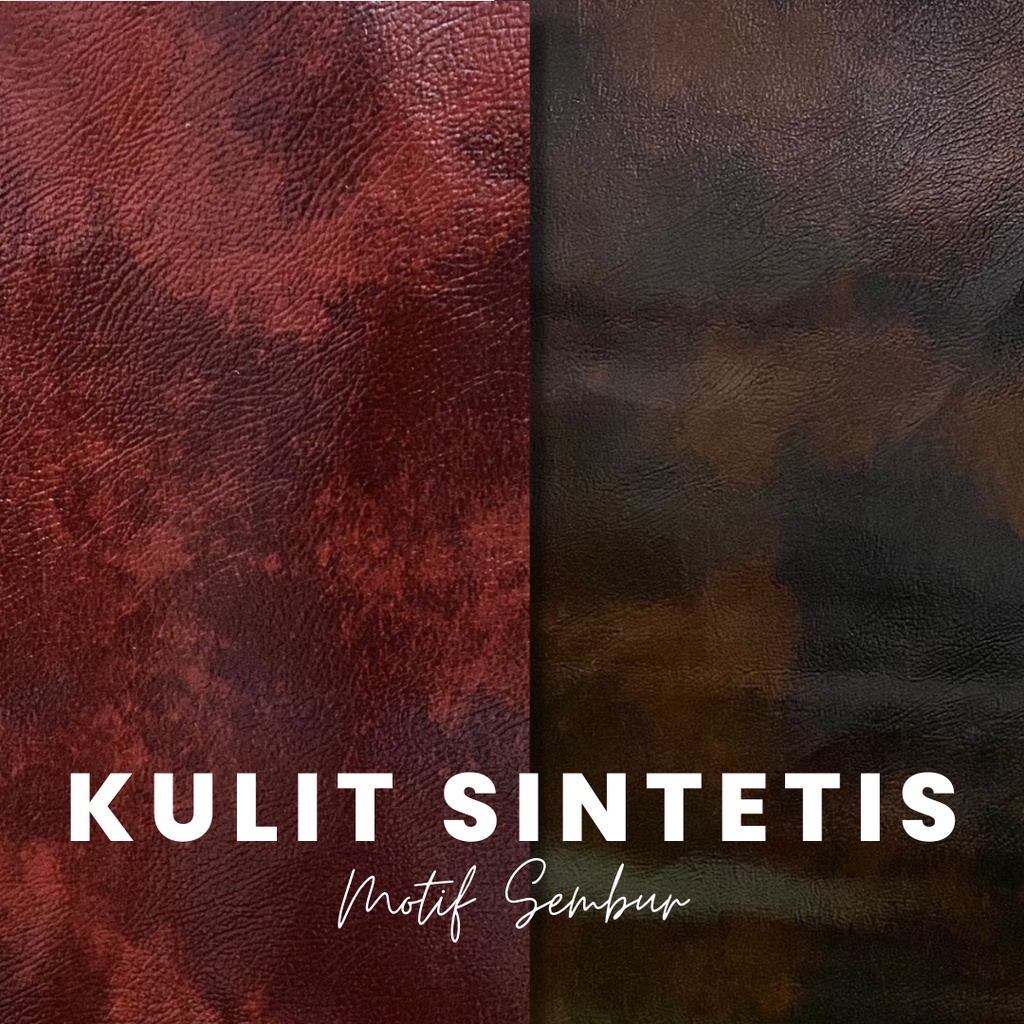 Kain Kulit Sintetis Motif Sembur premium tebal untuk sofa kursi furniture dll