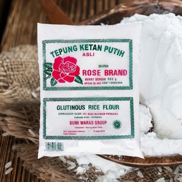

Ketan-Beras-Tepung- Rose Brand Tepung Ketan Putih 500 Gr -Tepung-Beras-Ketan.