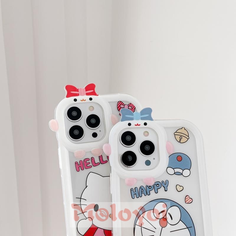 Soft Case Desain Kartun Hello Kitty Doraemon Monster Untuk IPhone 7 8 Plus 13 11 12 14 Pro MAX 14 Plus XR 6 6S X XS MAX SE 2020