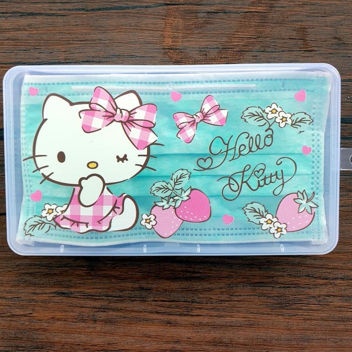 Kotak Masker Hello Kitty Mask Storage Box Holder