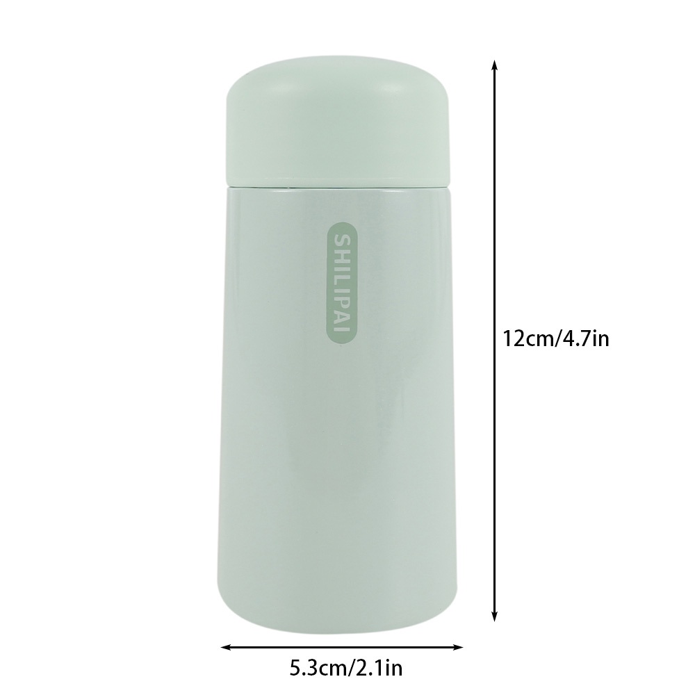 REBUY Mini Water Bottle Portable Coffee Mug Thermos Cup 150ML Tea Winter Drink Leak-proof Insulated Vacuum Flask/Multicolor