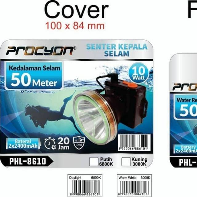 SENTER KEPALA SELAM PROCYON 10 WAT