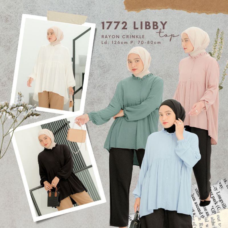 Blouse Rayon Crincle JUMBO - LIBBY BLOUSE //JF605