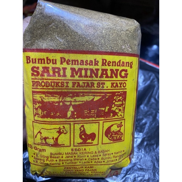 

Bumbu Pemasak Rendang Sari Minang, Bumbu Rendang Sari Minang 250g
