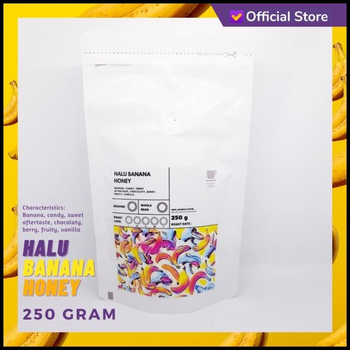 

Kopi Arabika Halu Banana Honey 250 Gram | Sutoyo Coffee