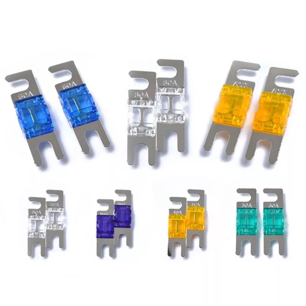 Fuse Sekering Mini ANL Silver Berlapis Nickel 12V- 32 V , 30A -100A