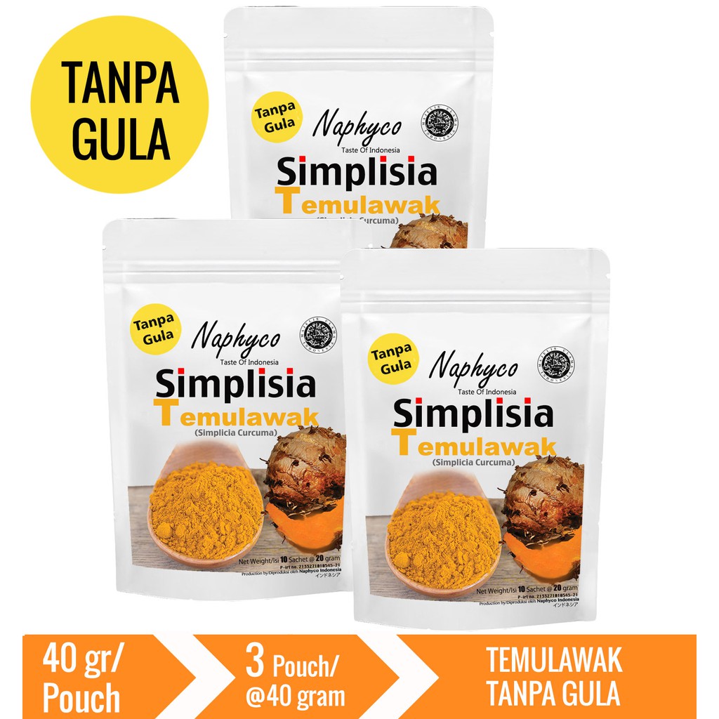 

Naphyco Simplisia Temulawak 40 gr x 3 Pouch