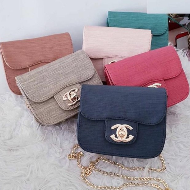 TAS WANITA CHANEL WOOD SLEMPANG RANTAI MURAH BAGUS