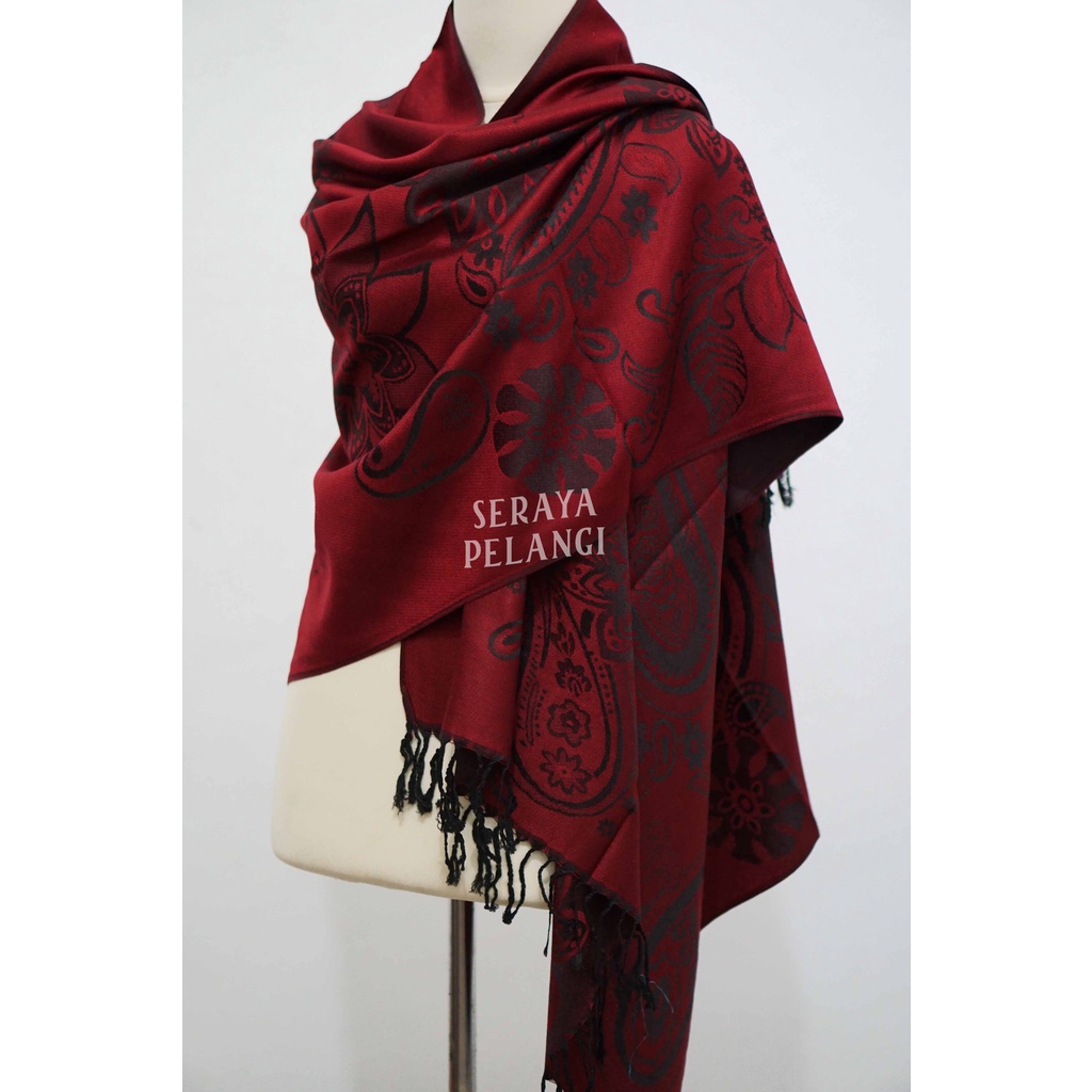 Pashmina Cashmere Keong 15 | Motif | Selendang | Scarf | Syal | Shawl | Pasmina Kashmir | Souvenir | Hadiah Ulang Tahun | Birthday Gift | Aksesoris Fashion Wanita | Luxury Scarf | Premium Import Quality | Grosir Murah