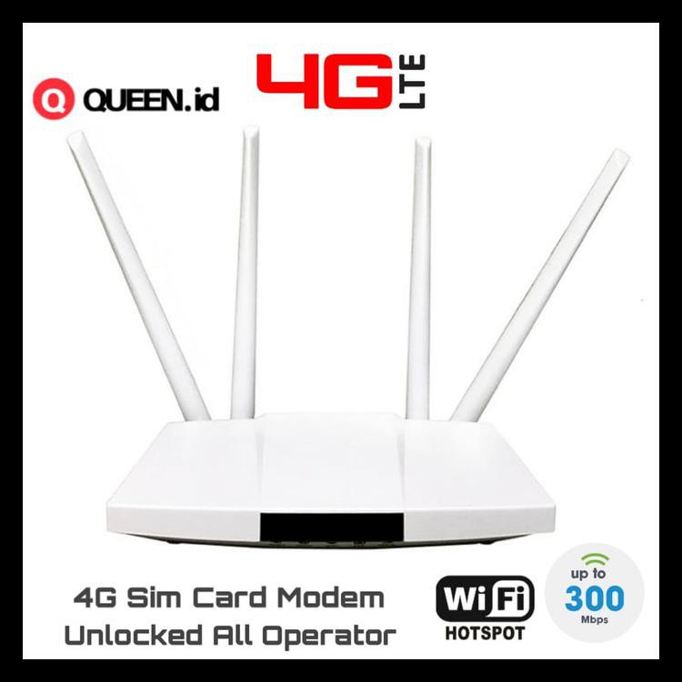 Router Modem Wireless 4G Lte Wifi Hte Cpe Lm321 300Mbps - 4G Sim Card