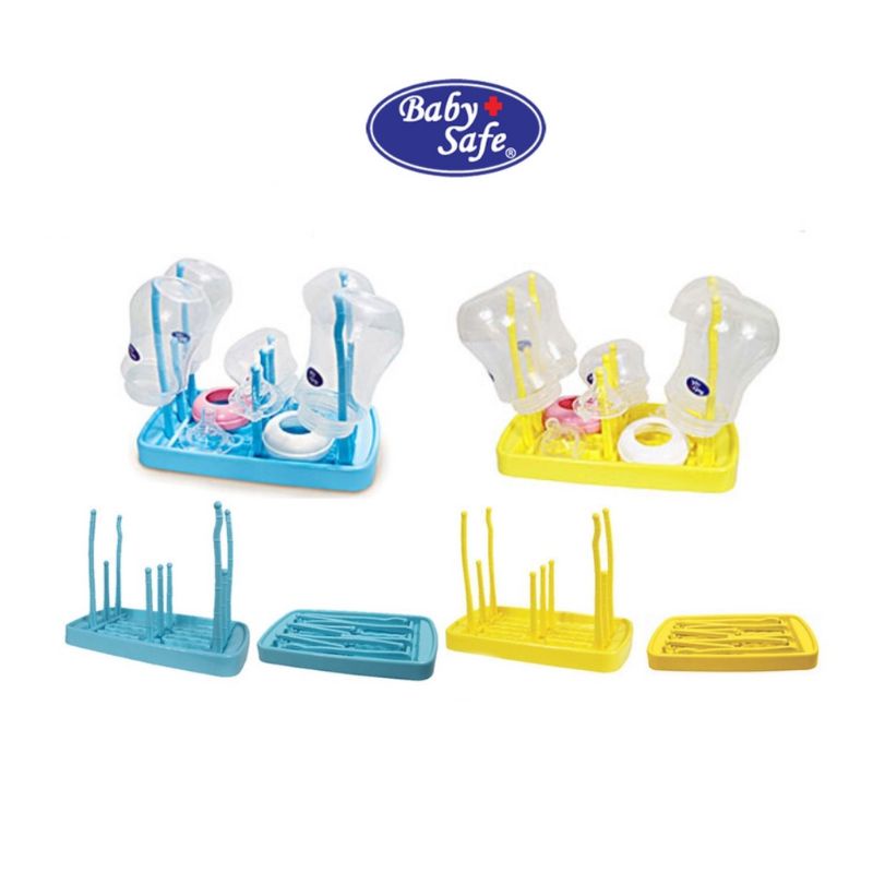 Baby Safe Drying Rack DR08 DR08Y DR08B - BabySafe Dryingrack - Wadah Tempat Pengering Botol Susu Bayi