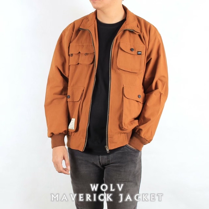 ORIGINAL WOLV Jaket Maverick Caramel Jaket Parka Wolv