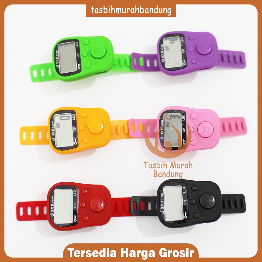 Tasbih Digital SXH5136 Cas&quot;an dan Lampu LED Kotak Akrilik