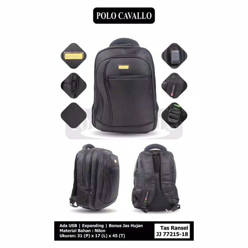 tas ransel laptop polo capalo