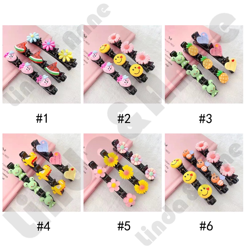 [ 3 PCS ] Jepit Rambut Anak Motif Buah Lucu Daily Fashion Korean Style