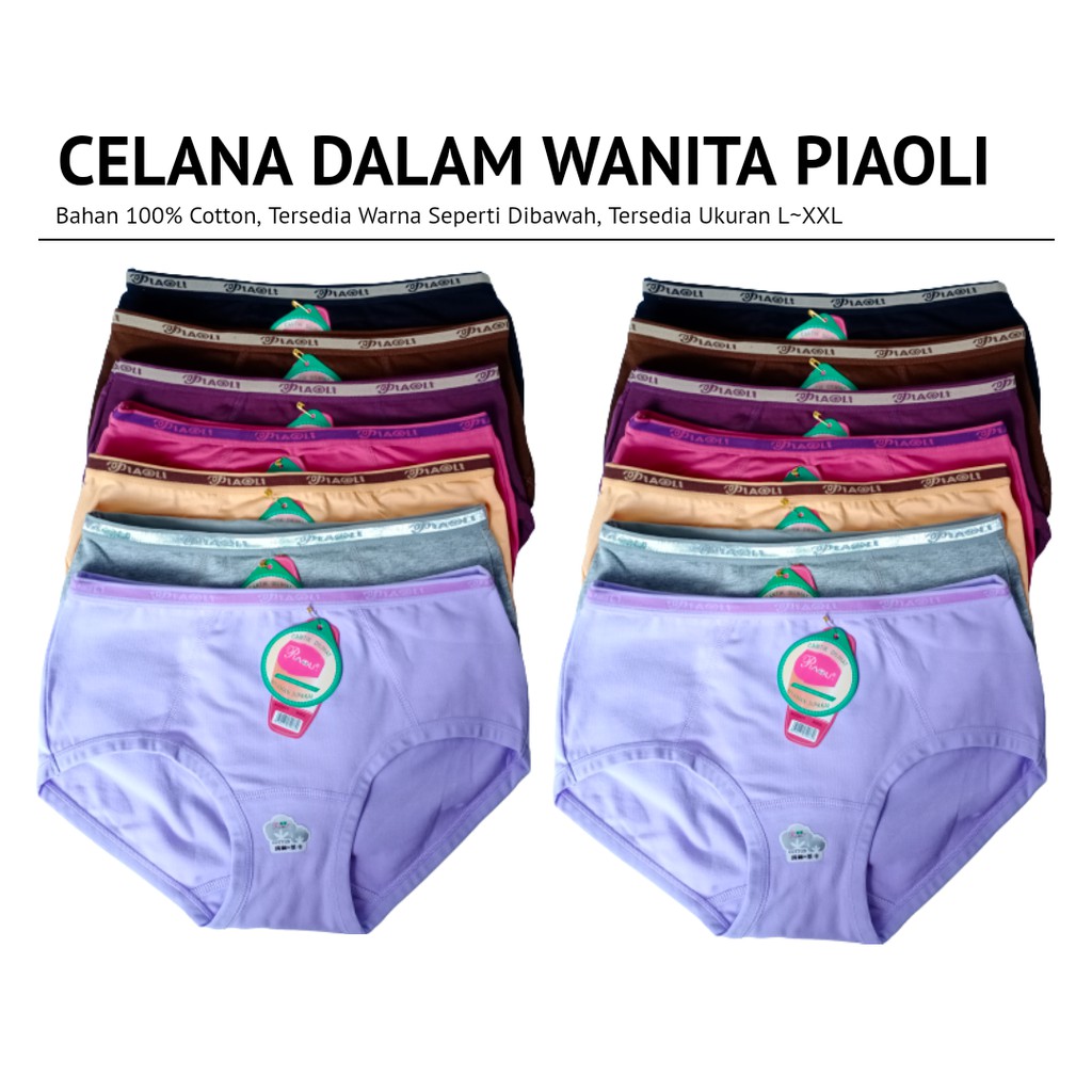 [3pcs] CD WANITA PIAOLI | CD PIAOLI | CELANA DALAM WANITA