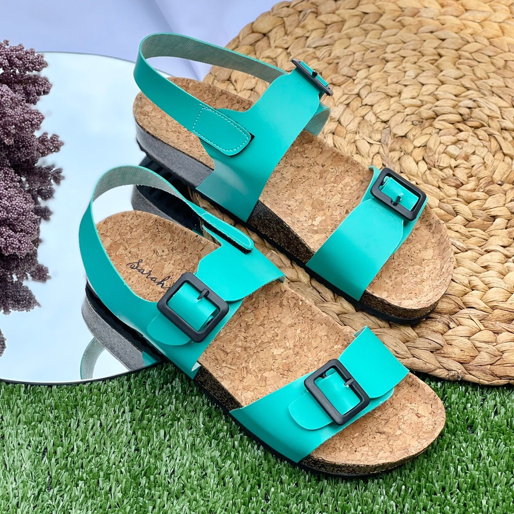 SARAHMERE - TERESA SANDAL GREEN