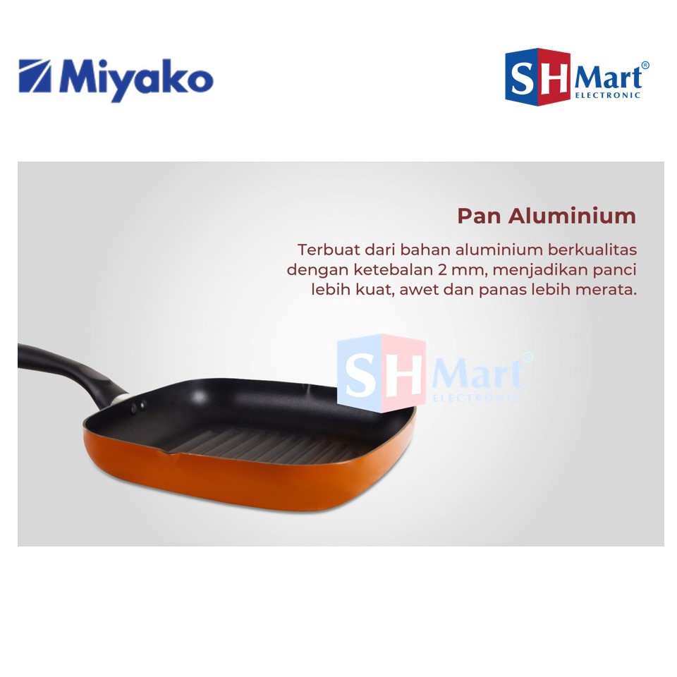 MIYAKO GRILLING PAN GP-26A / GP26A WAJAN GRILL MIYAKO (MEDAN)