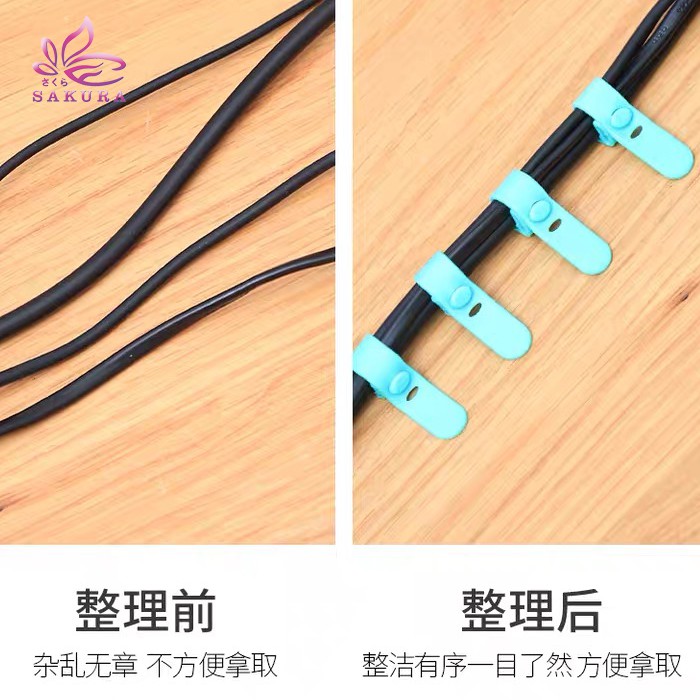 Manajer Kabel Headphone Kabel velcro, manajer kabel tetap, Earphone kabel data, Jaringan penyimpanan