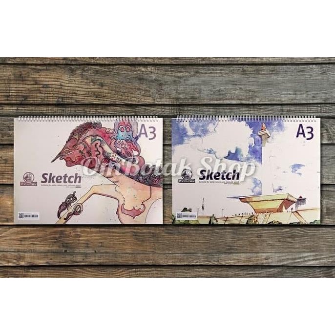 

Double Spiral Sketch A3 40 Lembar Utk Cat Air Sketsa Book Buku Gambar
