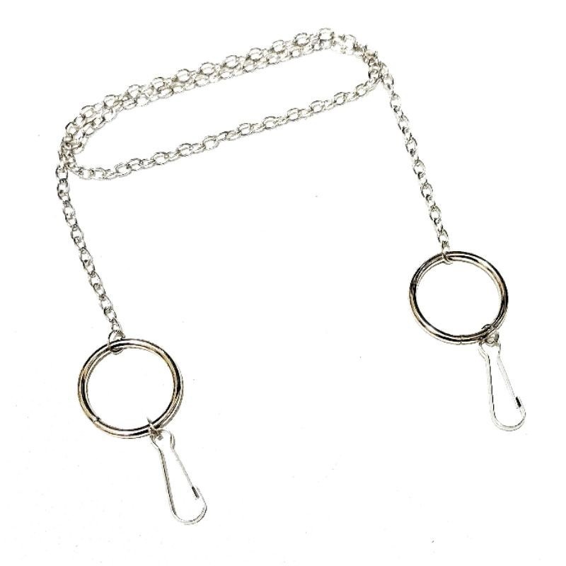 Kalung Gantungan Masker Strap Mask Hanging Silver O Ring Chain Model Korea