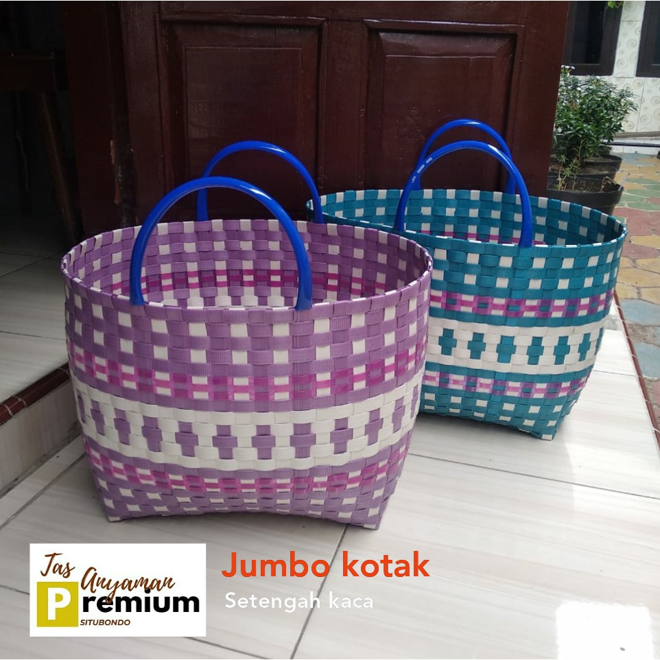 (JUMBO) Tas Belanja/ Tas Souvenir/ Tas Anyaman Premium Situbondo uk Jumbo