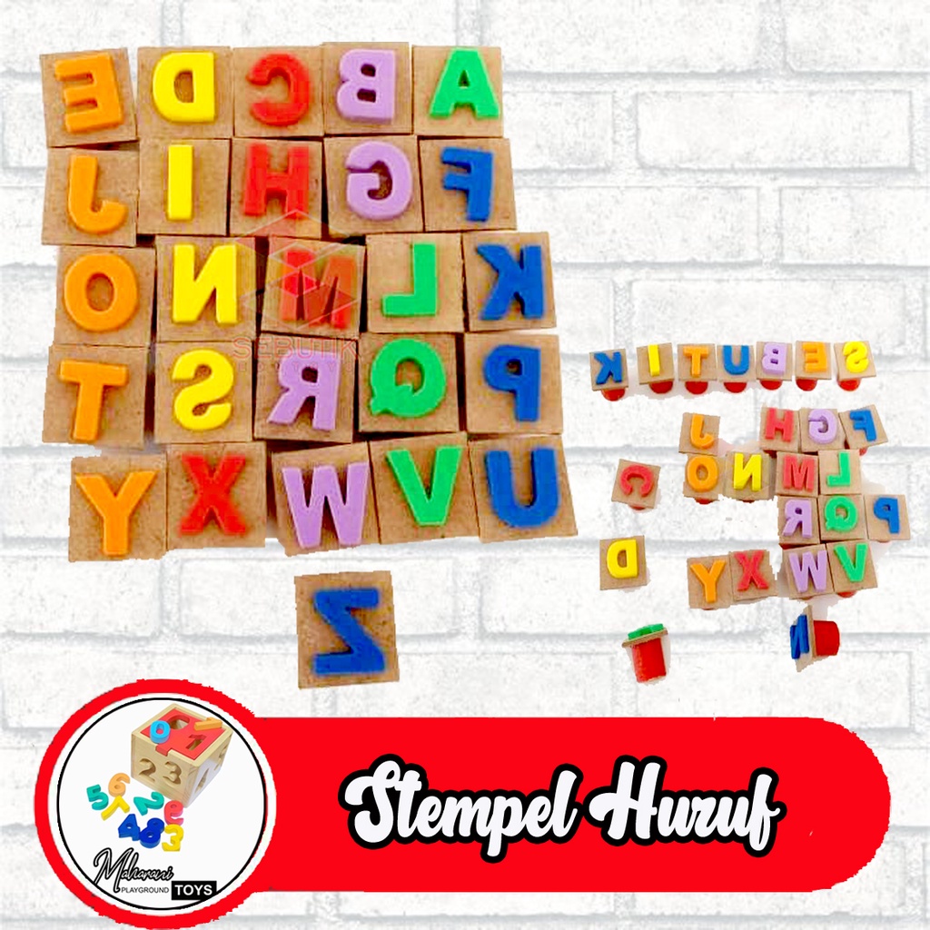 

Mainan edukasi Stempel huruf