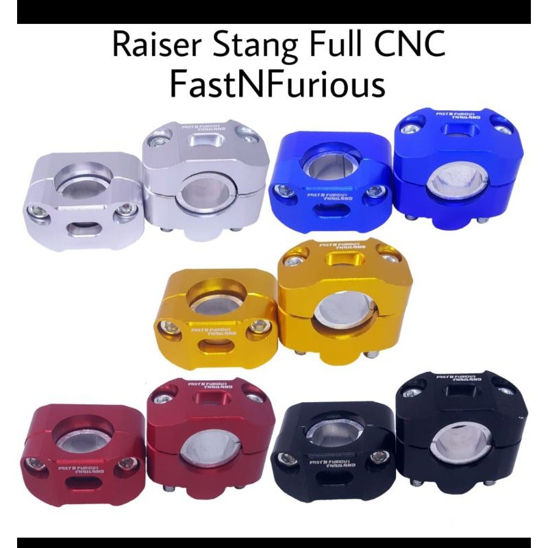 riser stang klx bf kaki satu bahan cnc cocok untuk stang fatbar dan standar / raiser stang kaki 1