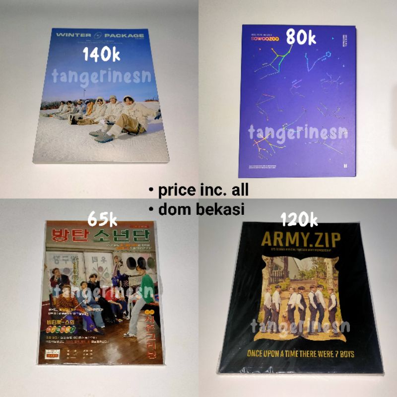 Digipack DVD Sowoozoo SWZ muster BTS Photobook pb winpack winter package 7th armyzip season's greeti