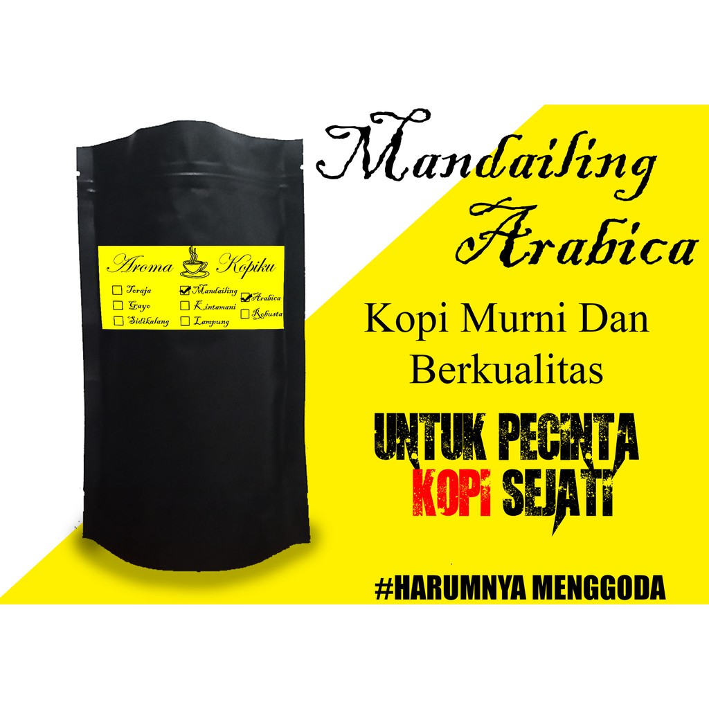 

Kopi mandailing arabica asli (bubuk/biji)