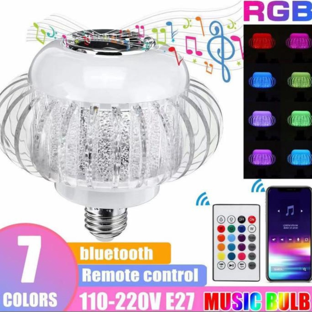 Lampu Kristal Speaker RGB LED 2in1 8422 Light Kristal Bluetooth