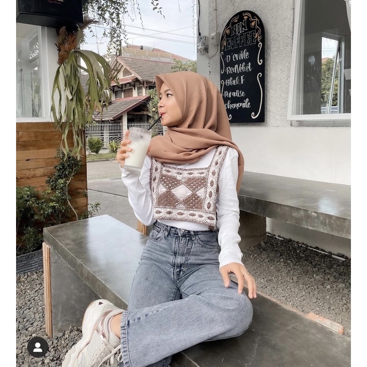 VEST RAJUT WANITA MURAH OUTER LUARAN KOREA DALMI ANYAM KNIT TOP GROSIR ABG CANTIK FASHION STYLE