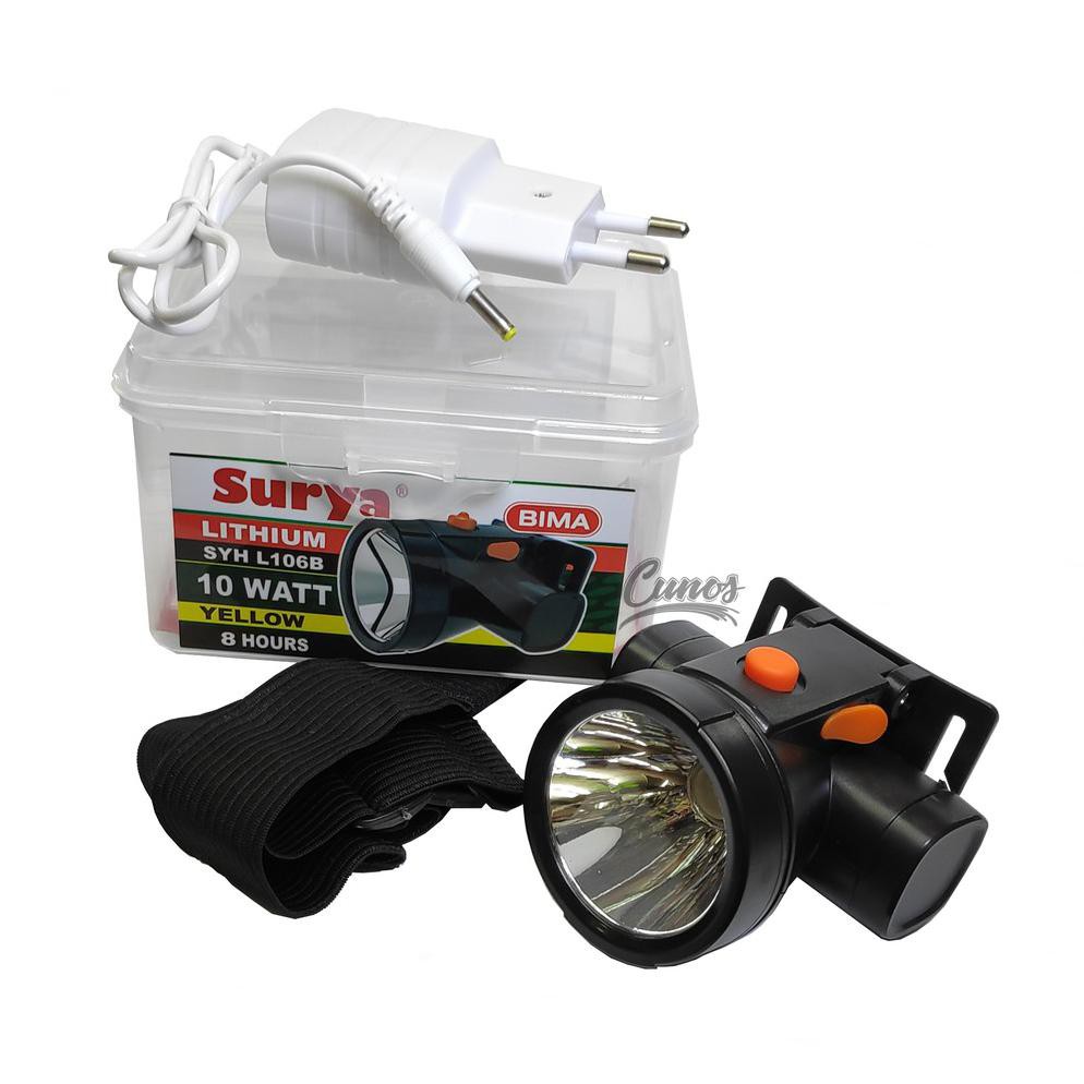 Jual Senter Kepala Cahaya Kuning 10 Watt Surya Syh L106B