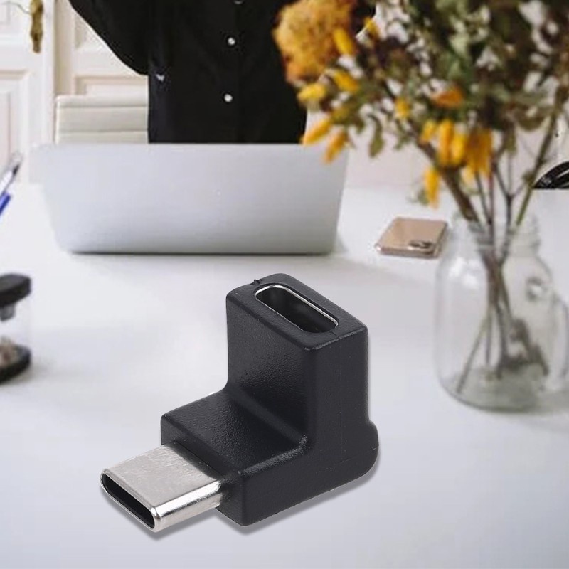 Vivi Adapter Konverter Usb 3.1 Tipe C Male Ke Female Sudut Kanan 90 Derajat