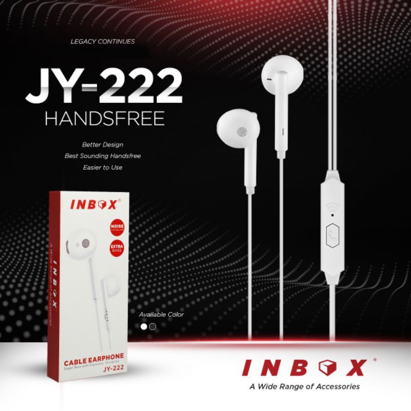 Headset INBOX JY222 Extra Bass