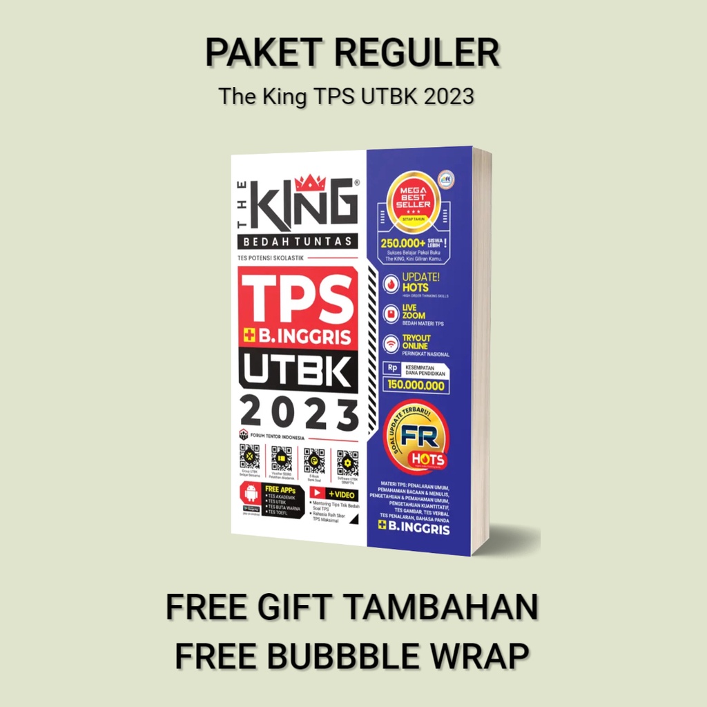 The King SBMPTN 2023 The KING SBMPTN SAINTEK 2023 THE KING SBMPTN SOSHUM 2023 THE KING TPS UTBK 2023 BUKU SBMPTN 2023-TPS 2023 REGULER