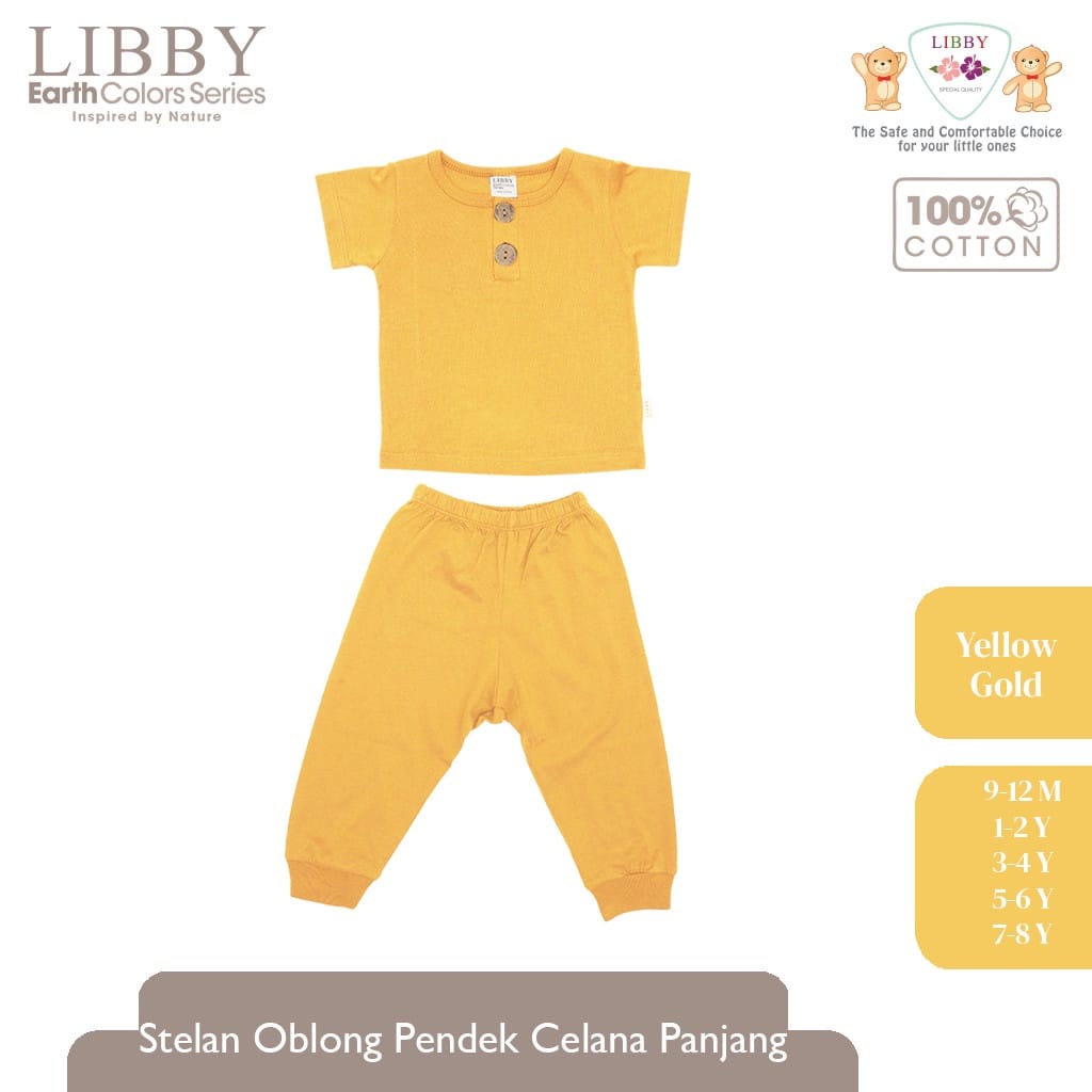 Libby Setelan Baju Pendek Celana Panjang Polos Warna (Satu Set Isi 2PCS) (LB-SODJWP)