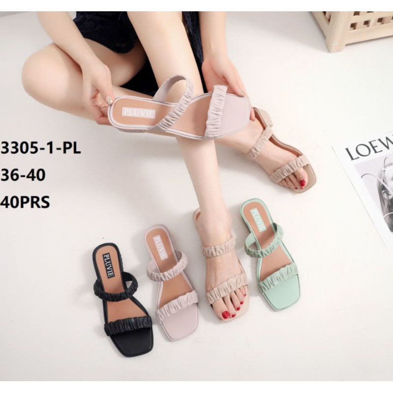 12.12 Birthday Sale New BLC 3305-1 Sandal Jelly Kerut Sofia Bacadeskripsi