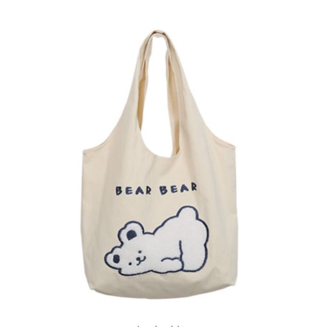 Totebag Vintage Populer Tas Tote-Bear bear