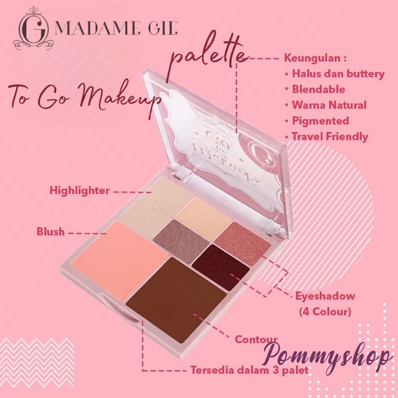 Madame Gie Madame To Go Make Up Face Palette