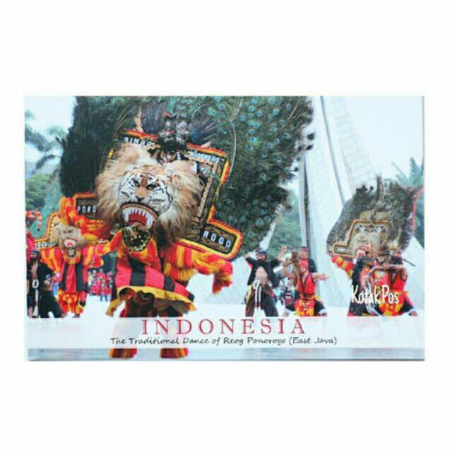 

REOG PONOROGO TARI KHAS JAWA TIMUR EAST JAVA TRADISIONAL INDONESIA KARTU POS POSTCARD POSTCROSSING