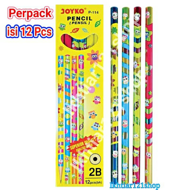 

1 Pack Pensil 2B/Pencil 2B Joyko P-114 isi 12 Pcs