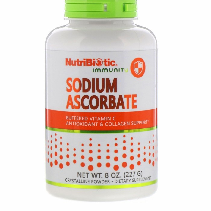 Nutribiotic Immunity Sodium Ascorbate Vitamin C Crystalline Powder 227