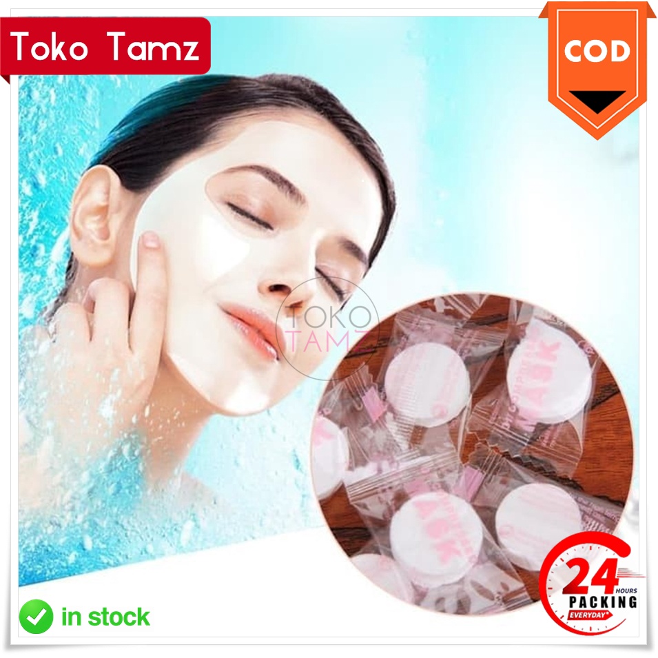 COD MAKASSAR Compressed Mask Sheet Kertas Masker Wajah COD Shopee Online Shope Dagang Ready Toko Tam