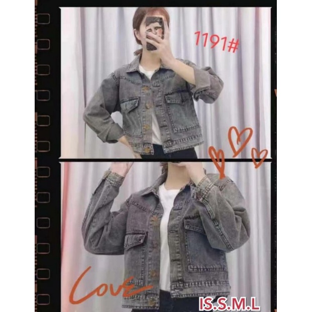 jaket levis wanita jaket levis kantong besar