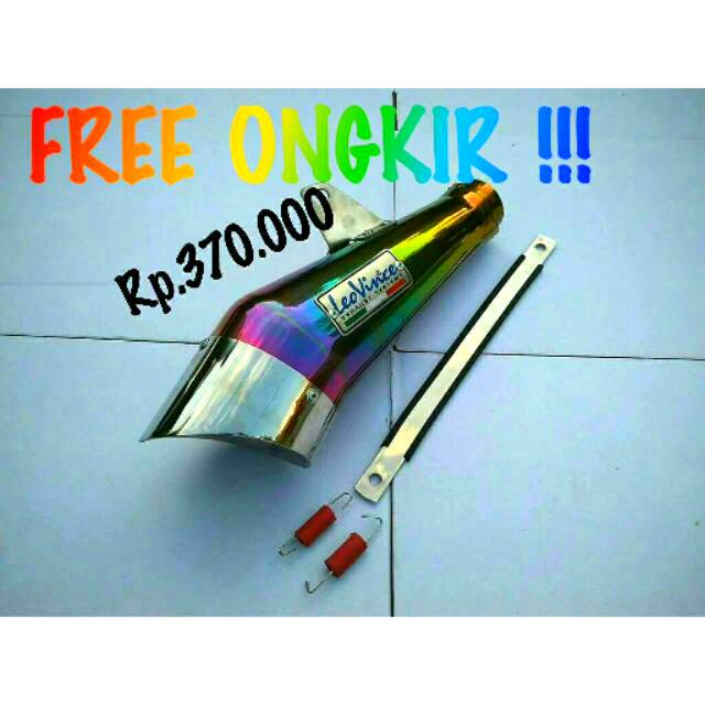 Knalpot leovince cobra slincer only pelangi rainbow