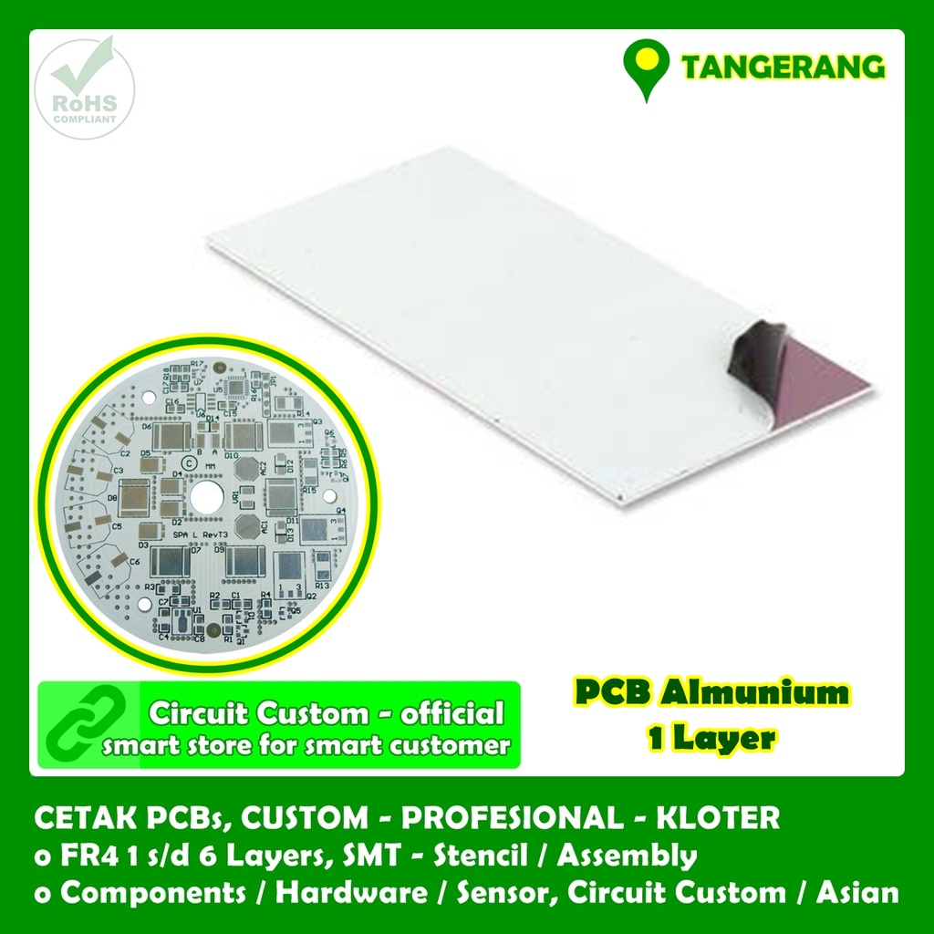 Cetak PCB Aluminum / Aluminium / Almunium / Alumunium