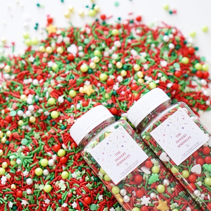 

Christmas edible sprinkles (best quality) 200g