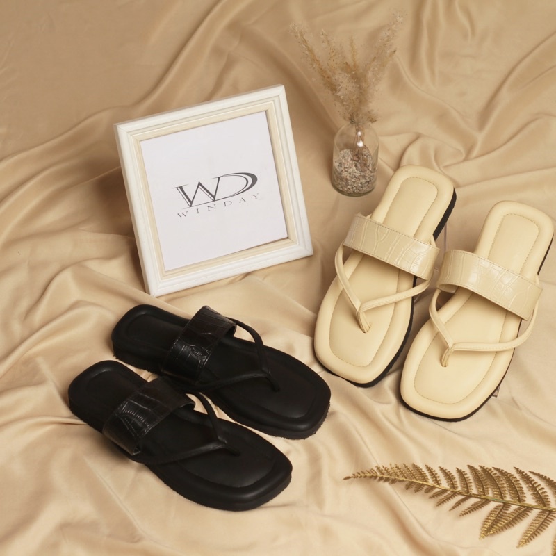 Winday HANA Sandal Wanita Platform croco