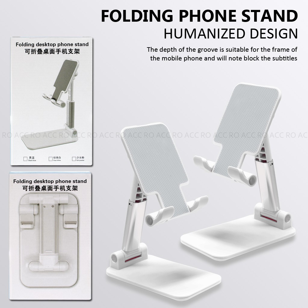 [RO ACC]  ANTI SLIP FOLDING PHONE STAND FOR ZOOM MEETING AND NONTON MOVIE SOUVENIR